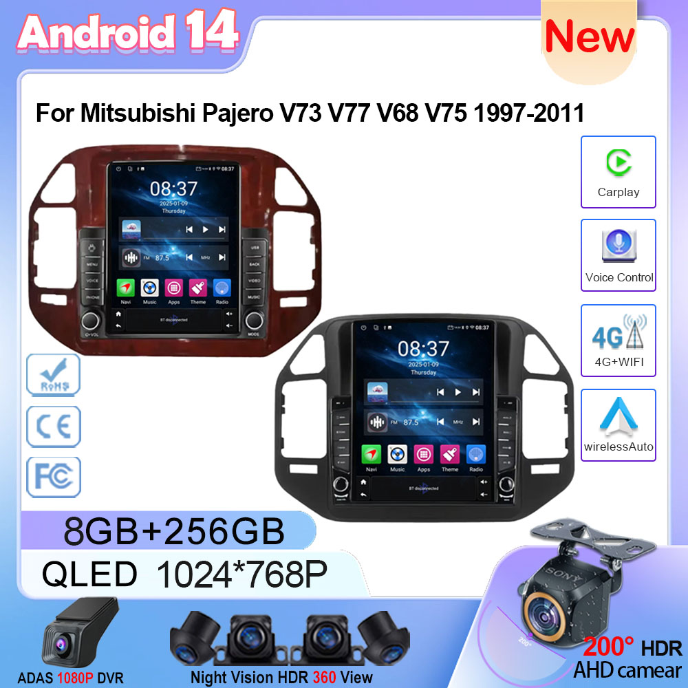 Phone Accessories Display Board - รถวิทยุ Android สําหรับ Mitsubishi Pajero 3