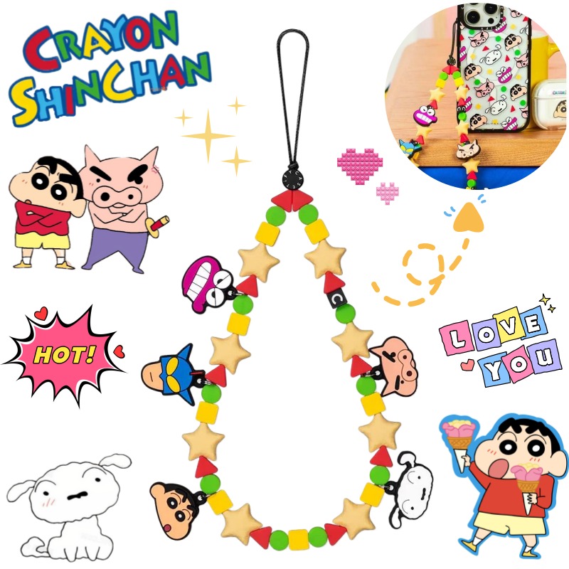 Phone Accessories Chain - สายคล้องโทรศัพท์มือถือลายการ์ตูนชินจัง โนฮาระ ชินโนสุเกะ สุดน่ารัก ใช้ได้กับโทรศัพท์ทุกรุ่น