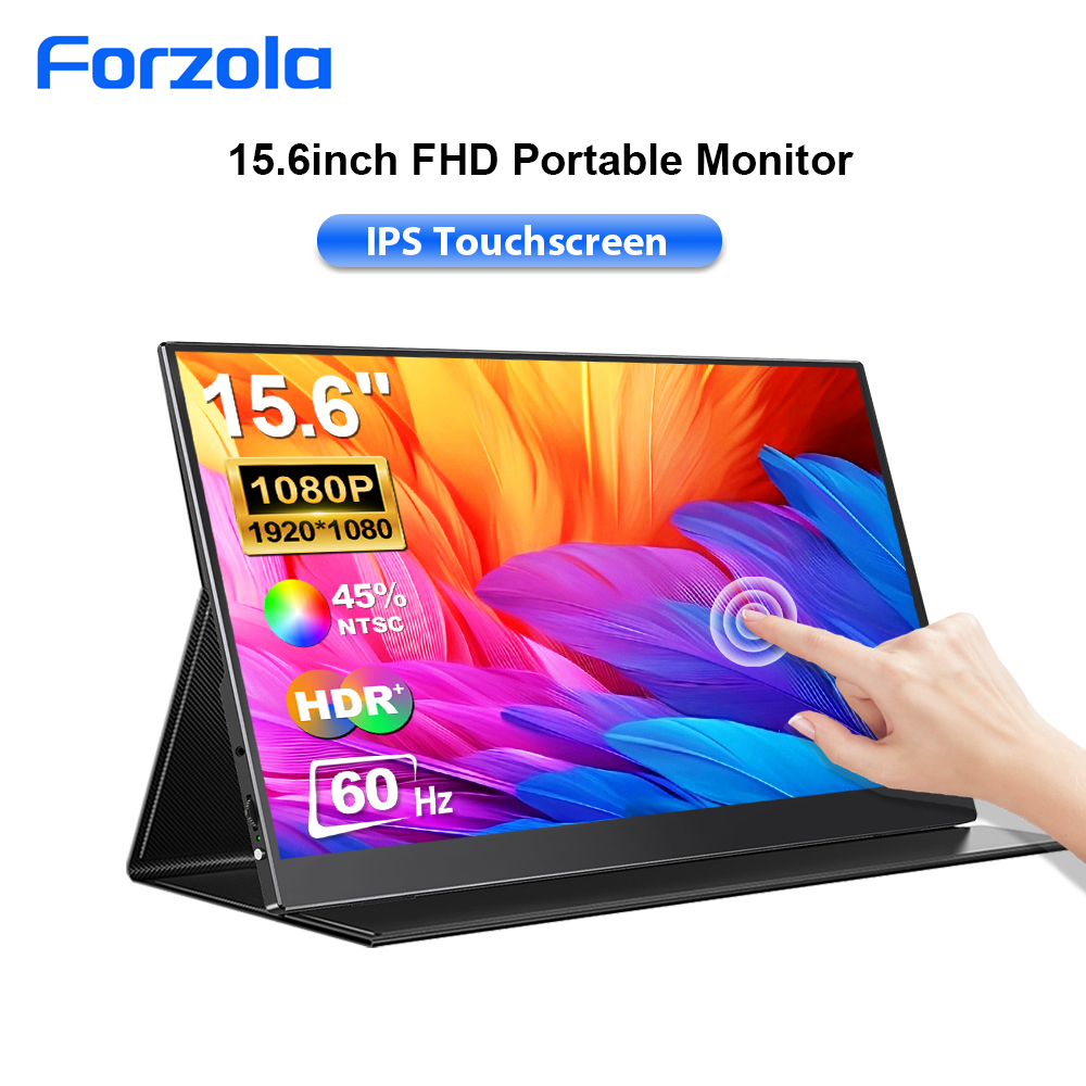 Phone Accessories Display Board - FORZOLA 15.6 นิ้วจอภาพแบบพกพาหน้าจอสัมผัส 1920*1080 HDR 60Hz
