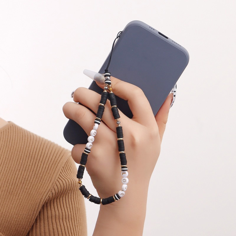 Phone Accessories Pictures - สายคล้องโทรศัพท์ลายตาปีศาจแฟชั่นสำหรับผู้หญิง สายคล้องโทรศัพท์อะคริลิกประดับมุก ลูกปัดรูปหัวใจ อุปกรณ์เสริมสำหรับเคสโทรศัพท์ เหมาะสำหรับเป็นของขวัญ
