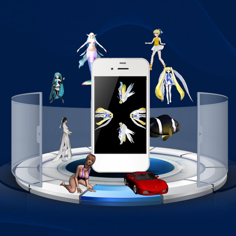 3D Holographic โปรเจคเตอร์พีระ - Phone Accessories Images บทวิจารณ์และราคา
