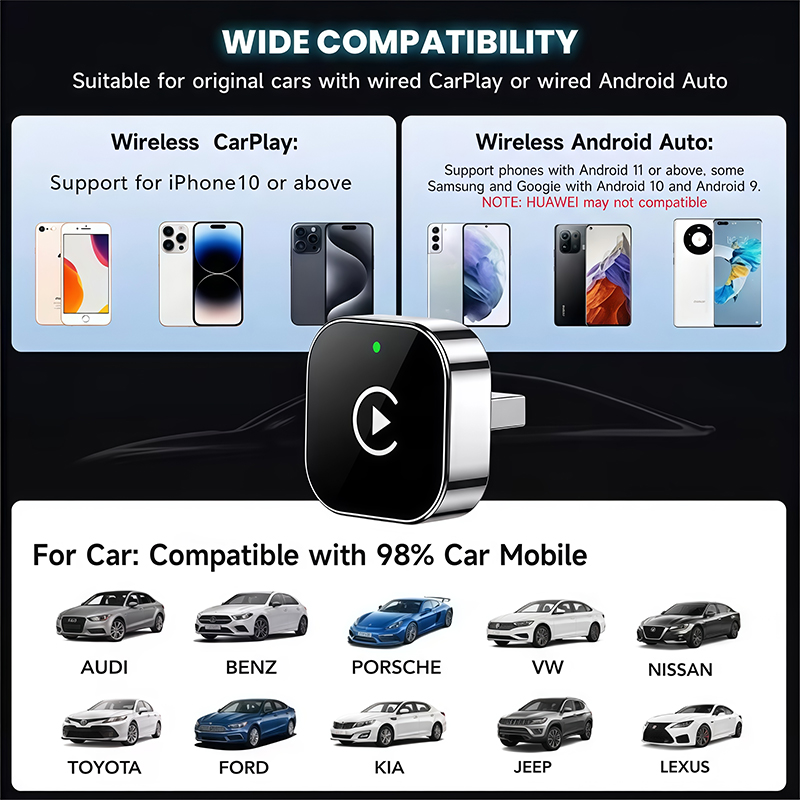 อะแดปเตอร์ CarPlay ไร้สายแบบ 2 - Phone Accessories Online บทวิจารณ์และราคา