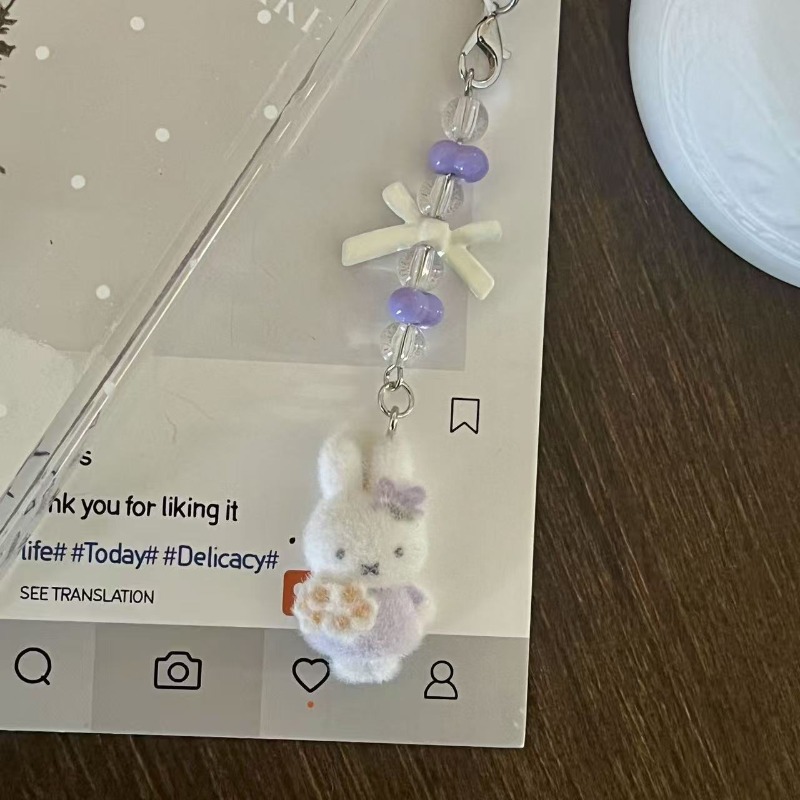 กระต่ายมิฟฟี่น่ารัก ลายการ์ตูน - Phone Accessories Chain บทวิจารณ์และราคา