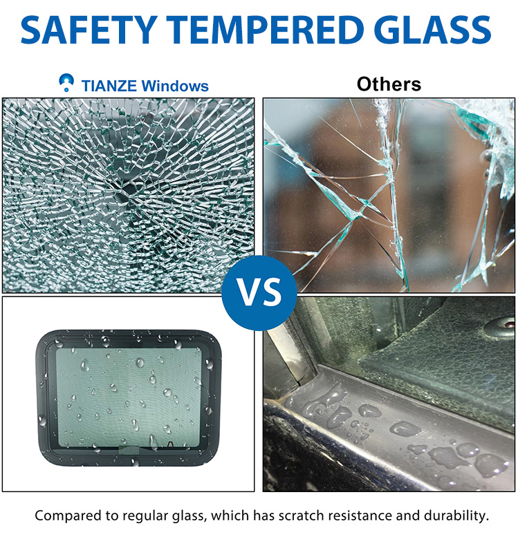 อุปกรณ์เสริมรถบ้าน RV หน้าต่าง - Tempered Glass Screen บทวิจารณ์และราคา