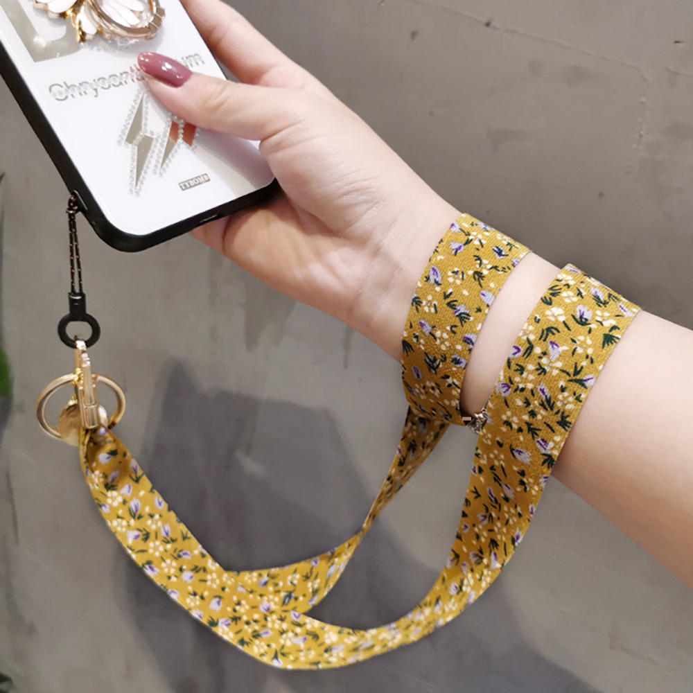 ดอกไม้ผ้าพันคอผ้าไหมโทรศัพท์มื - Phone Accessories Pictures บทวิจารณ์และราคา