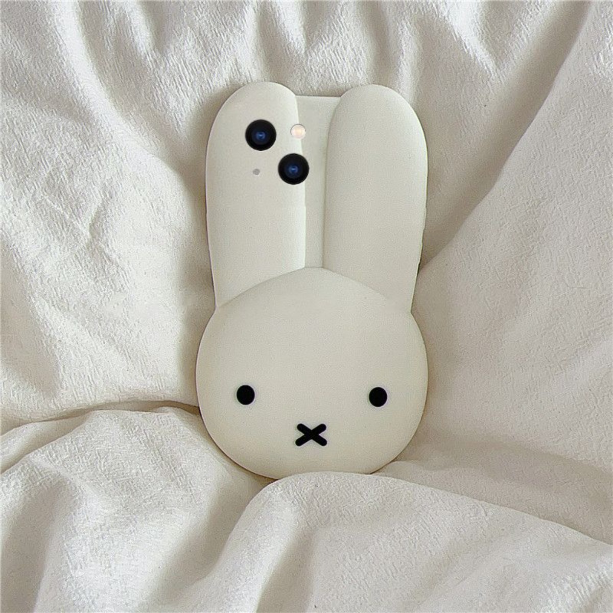 Miffy Rabbit สีขาวซิลิโคนเคสโท - Phone Accessories Images บทวิจารณ์และราคา