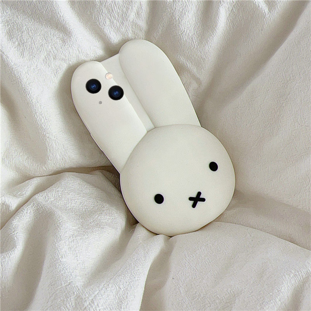 Miffy Rabbit สีขาวซิลิโคนเคสโท - Phone Accessories Images บทวิจารณ์และราคา